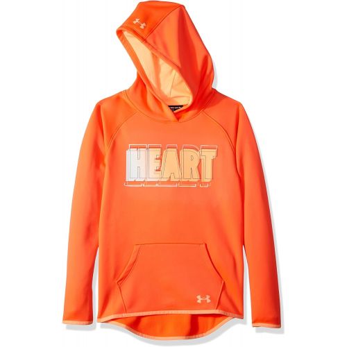 언더아머 Under Armour girls Under Armour Girls Armourfleece Hoody Heart Verbiage