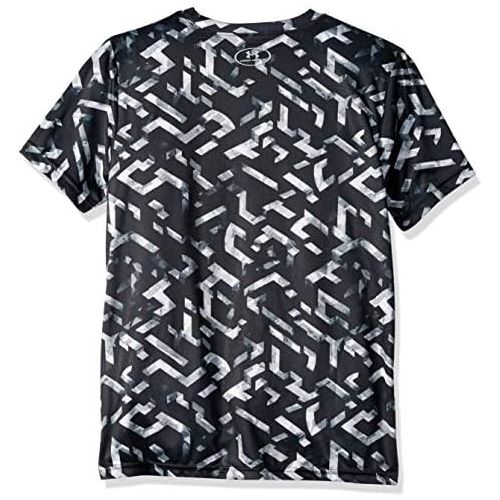 언더아머 Under Armour Boys Tech Big Logo Printed T-Shirt Short Sleeve