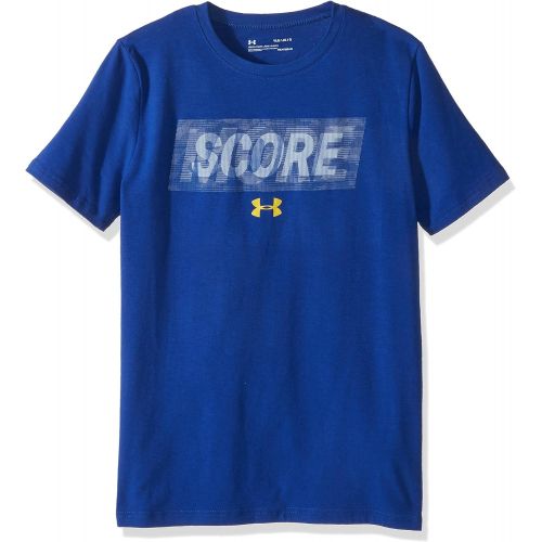 언더아머 Under Armour Boys lenticular Score More Short Sleeve Shirt