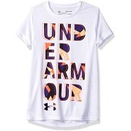 Under Armour Girls Hybrid 2.0 Big Logo Tee Short Sleeve