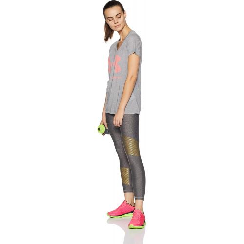 언더아머 Under Armour Womens HeatGear Armour Graphic Ankle Crop