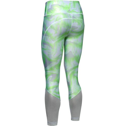 언더아머 Under Armour Womens HeatGear Armour Mesh Ankle Crop Print Capri Leggings