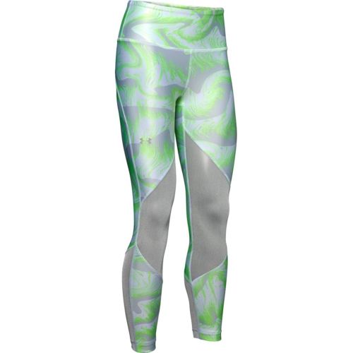 언더아머 Under Armour Womens HeatGear Armour Mesh Ankle Crop Print Capri Leggings