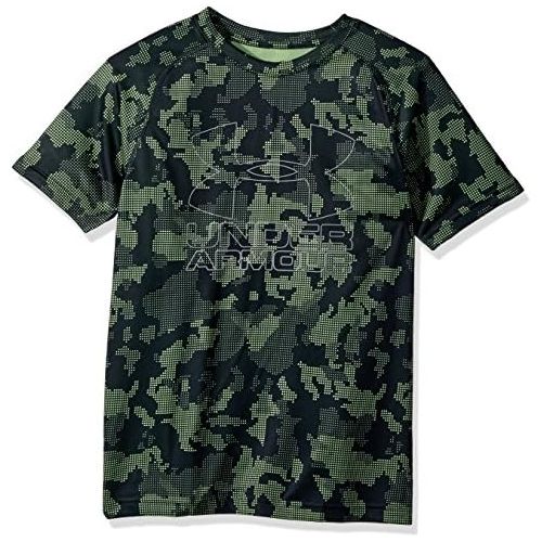 언더아머 Under Armour Boys Big Logo Printed T-Shirt