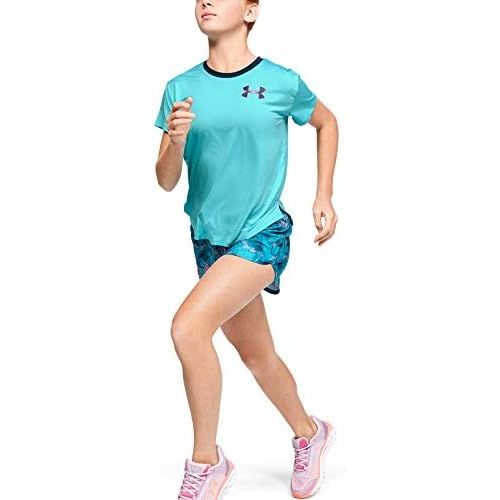 언더아머 Under Armour Girls Armour Heatgear Short-Sleeve