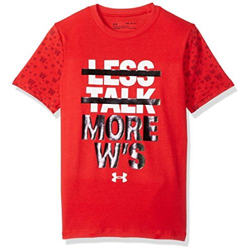 언더아머 Under Armour Boys Less Talk More Ws T-Shirt