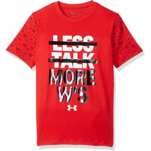 언더아머 Under Armour Boys Less Talk More Ws T-Shirt