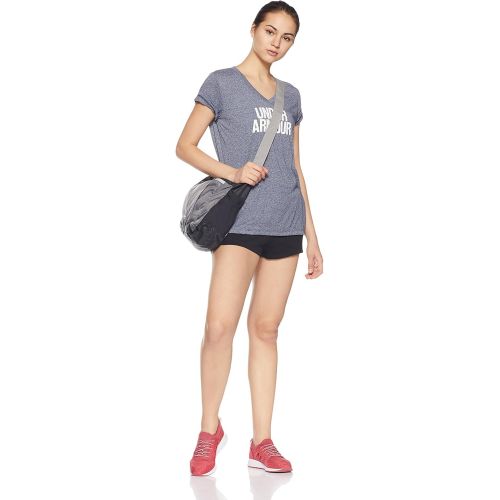 언더아머 Under Armour Womens Threadborne Train Wordmark V-Neck - Twist Shirt