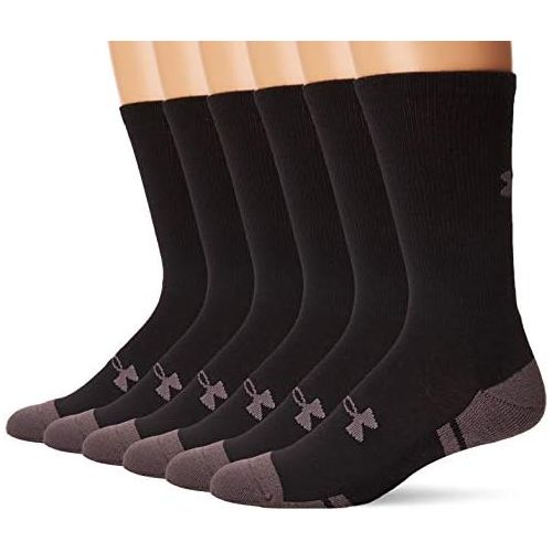 언더아머 Under Armour unisex-adult Resistor 3.0 Crew Socks, 6-pairs