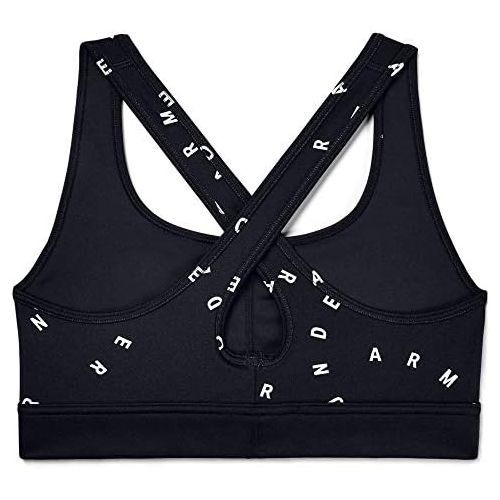 언더아머 Under Armour Womens Armour Mid Crossback Print Mash Up Sports Bra