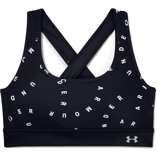 언더아머 Under Armour Womens Armour Mid Crossback Print Mash Up Sports Bra