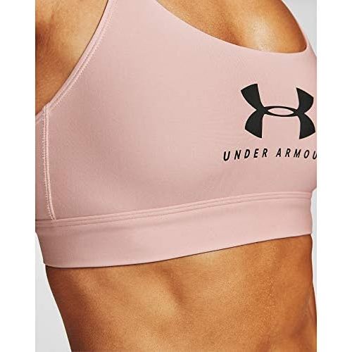 언더아머 Under Armour Womens Armour Mid-Impact Keyhole Graphic Sports Bra