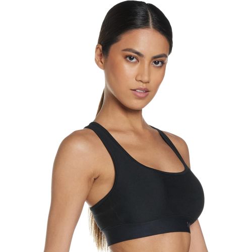 언더아머 Under Armour Womens HeatGear Armour Mid Impact Crossback Sports Bra