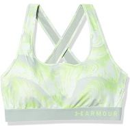 Under Armour Womens Armour Mid Crossback Print Sports Bra