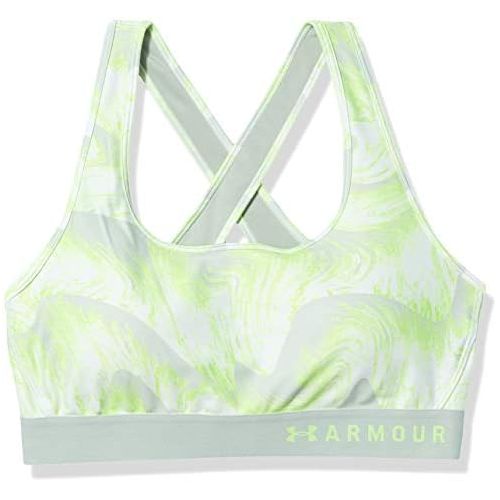 언더아머 Under Armour Womens Armour Mid Crossback Print Sports Bra