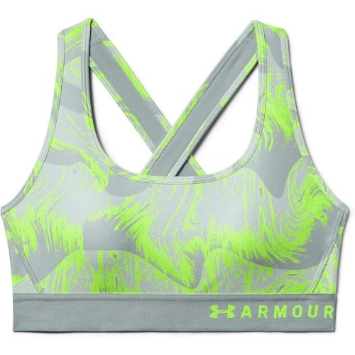 언더아머 Under Armour Womens Armour Mid Crossback Print Sports Bra