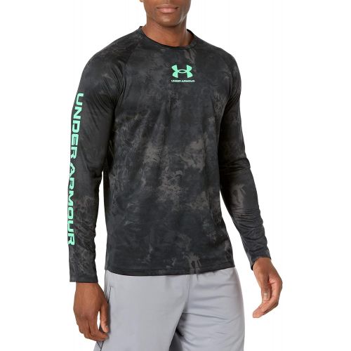 언더아머 Under Armour Mens Tech 2.0 Print Lockup Long Sleeve T-Shirt