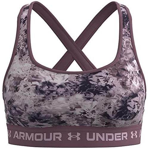 언더아머 Under Armour Womens Crossback Mid Printed Bra