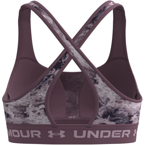 언더아머 Under Armour Womens Crossback Mid Printed Bra