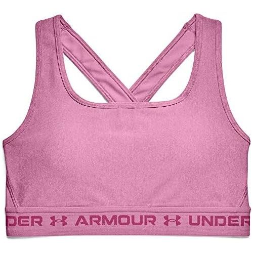 언더아머 Under Armour Womens Crossback Mid Heather Bra