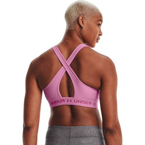 언더아머 Under Armour Womens Crossback Mid Heather Bra