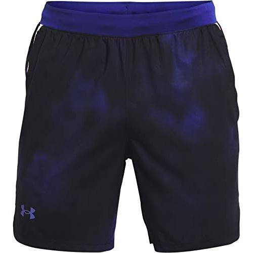 언더아머 Under Armour Mens Launch Stretch Woven 7-inch Printed Shorts