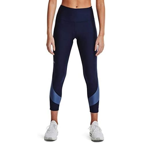 언더아머 Under Armour Womens HeatGear Taped No-Slip Waistband Ankle Leggings