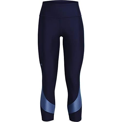 언더아머 Under Armour Womens HeatGear Taped No-Slip Waistband Ankle Leggings