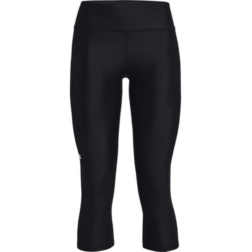 언더아머 Under Armour Womens HeatGear Mid No-Slip Waistband Pocketed Capri