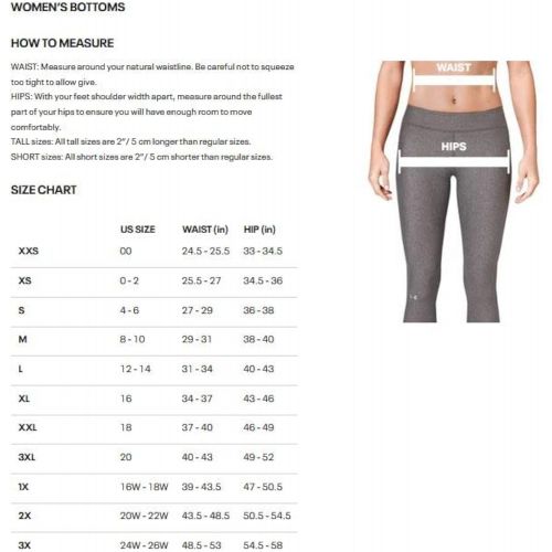 언더아머 Under Armour Womens HeatGear Mid No-Slip Waistband Pocketed Capri