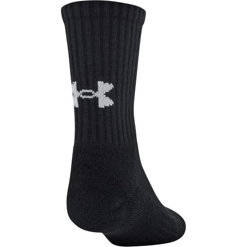 언더아머 Under Armour Youth Cotton Crew Socks, Multipairs