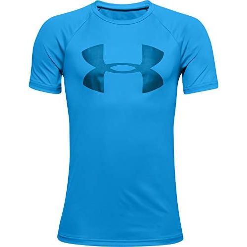 언더아머 Under Armour Boys Tech Big Logo Short Sleeve Gym T-Shirt