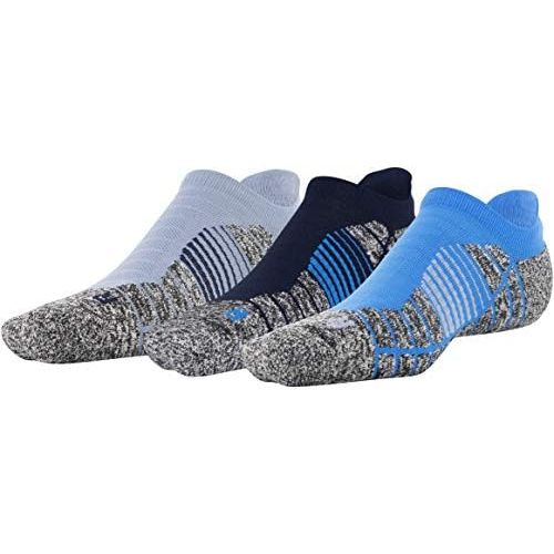 언더아머 Under Armour Adult Elevated+ Performance No Show Socks, 3-Pairs