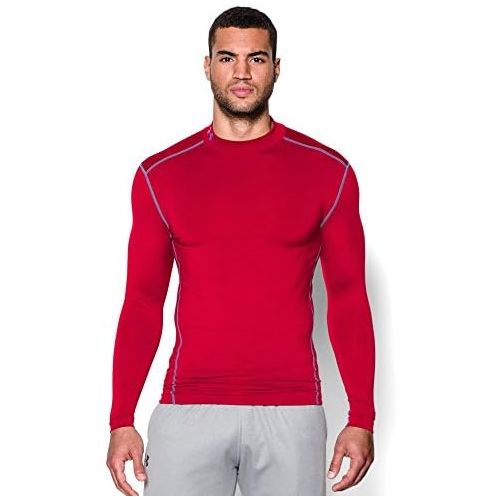 언더아머 Under Armour Mens ColdGear Armour Compression Mock Long-Sleeve T-Shirt