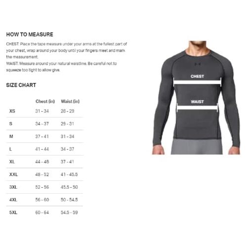 언더아머 Under Armour Mens ColdGear Armour Compression Mock Long-Sleeve T-Shirt