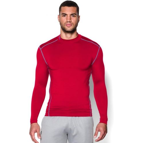 언더아머 Under Armour Mens ColdGear Armour Compression Mock Long-Sleeve T-Shirt