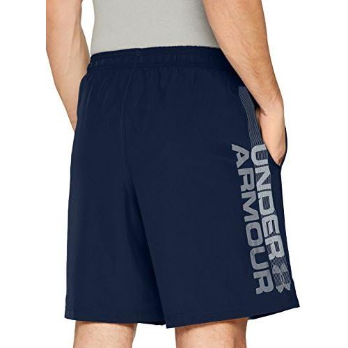 언더아머 Under Armour Mens Woven Graphic Wordmark Shorts