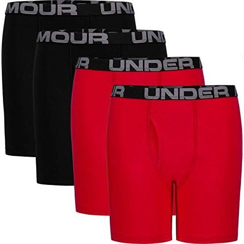 언더아머 Under Armour boys Charged Stretch Boxer Jock, Lightweight & Smooth Stretch Fit