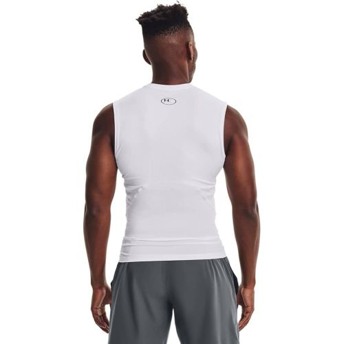 언더아머 Under Armour Mens HeatGear Compression Sleeveless T-Shirt