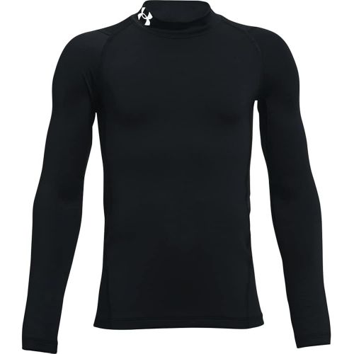 언더아머 Under Armour Boys ColdGear Mock Long Sleeve T-Shirt