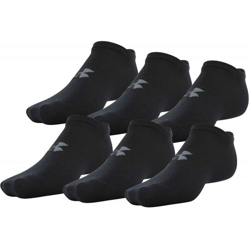 언더아머 Under Armour Adult Essential Lite No Show Socks, 6 Pairs