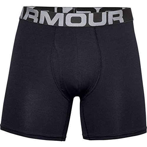 언더아머 Under Armour Mens Charged Cotton 6-inch Boxerjock 3-Pack