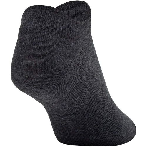 언더아머 Under Armour Womens Essential 2.0 Lightweight No Show Socks, 6-Pairs , Black/White Assorted , Medium