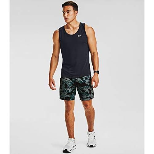 언더아머 Under Armour Mens Launch Stretch Woven 7-inch Printed Shorts