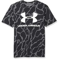 Under Armour Mens Sportstyle Printed Logo Short Sleeve Training Workout Shirt Short Sleeve