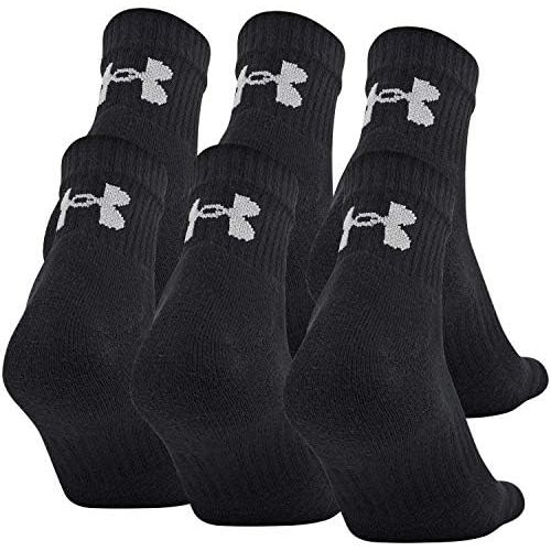 언더아머 Under Armour Adult Cotton Quarter Socks, Multipairs