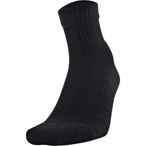 언더아머 Under Armour Adult Cotton Quarter Socks, Multipairs