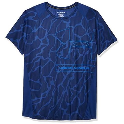 언더아머 Under Armour Mens Mk1 Tonal Print Short Sleeve Training Workout Shirt