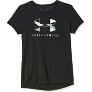 Under Armour Girls Big Logo Tech Short Sleeve Training Workout T-Shirt