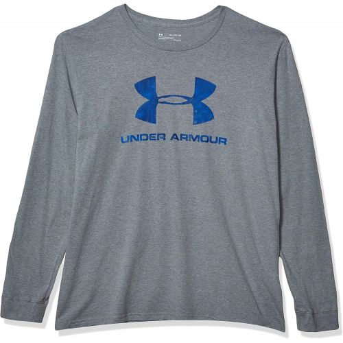 언더아머 Under Armour Mens Sportstyle Fill Logo Long Training Workout T-Shirt